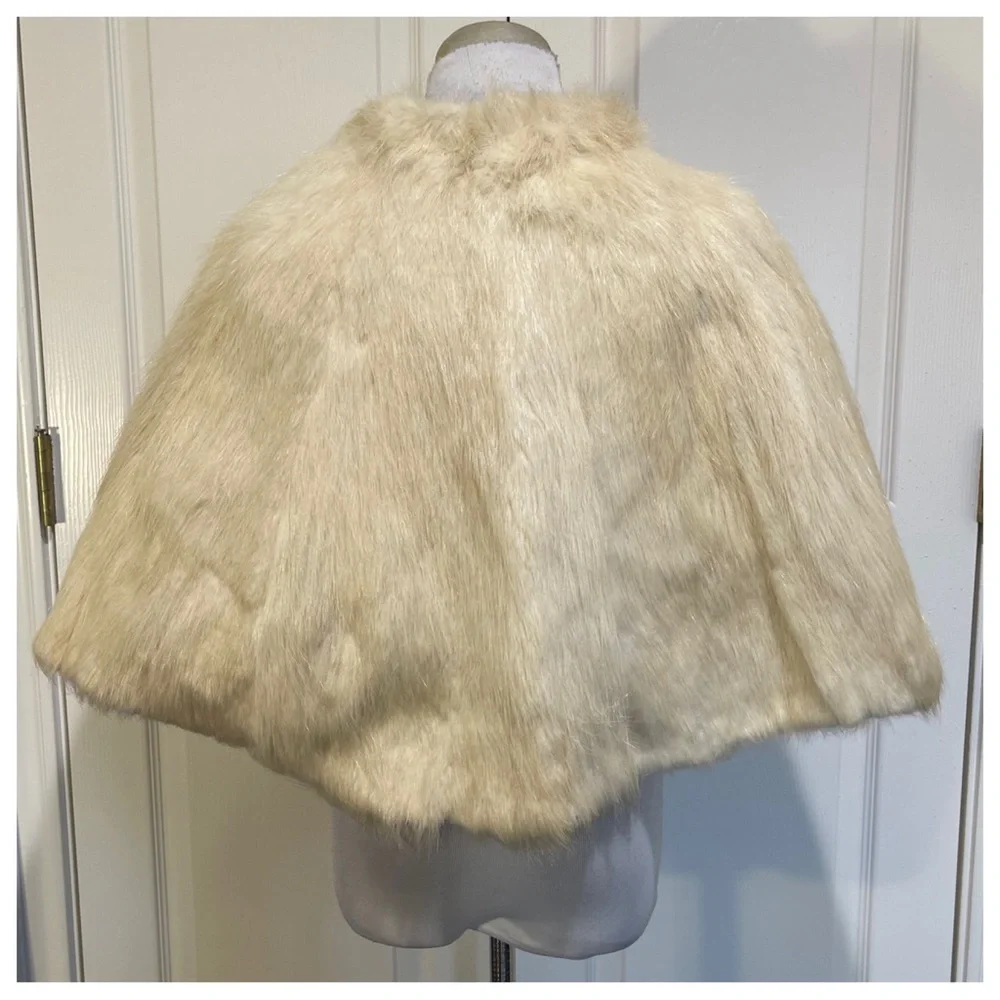 Vintage reversible fur cape
